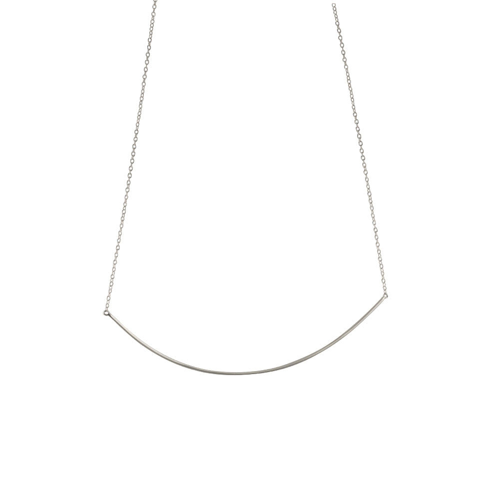 "Darling" Sterling Silver Collar Bar Pendant Necklace