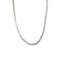 Silver Cats Eye Stone Beaded Necklace
