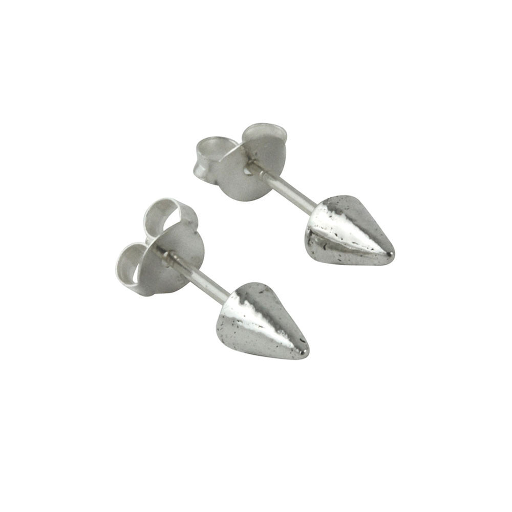 "Cones" Mini Sterling Silver Spike Stud Earrings