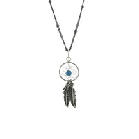 "Turkoise" Sterling Silver DreamCatcher Necklace
