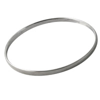 Slim Flat Sterling Silver Bangle Bracelet