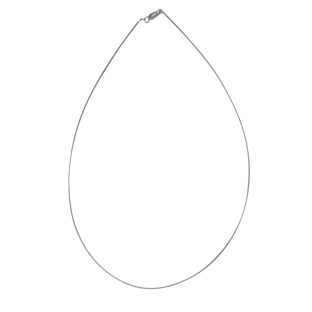 Sterling Silver Thin Omega Chain Necklace