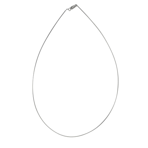 Sterling Silver Thin Omega Chain Necklace