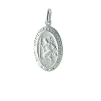 Sterling Silver Saint Christopher Medallion Pendant