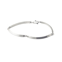 Sterling Silver Snake Style Bar Bracelet