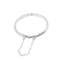 Baby Bangle Bracelet with Chain accent