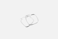 Sterling Silver Square Hoop Earrings