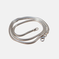 Sterling Silver Round Snake Chain "Slinky" Necklace 20 inch