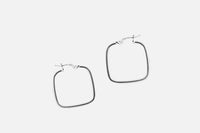 Sterling Silver Square Hoop Earrings