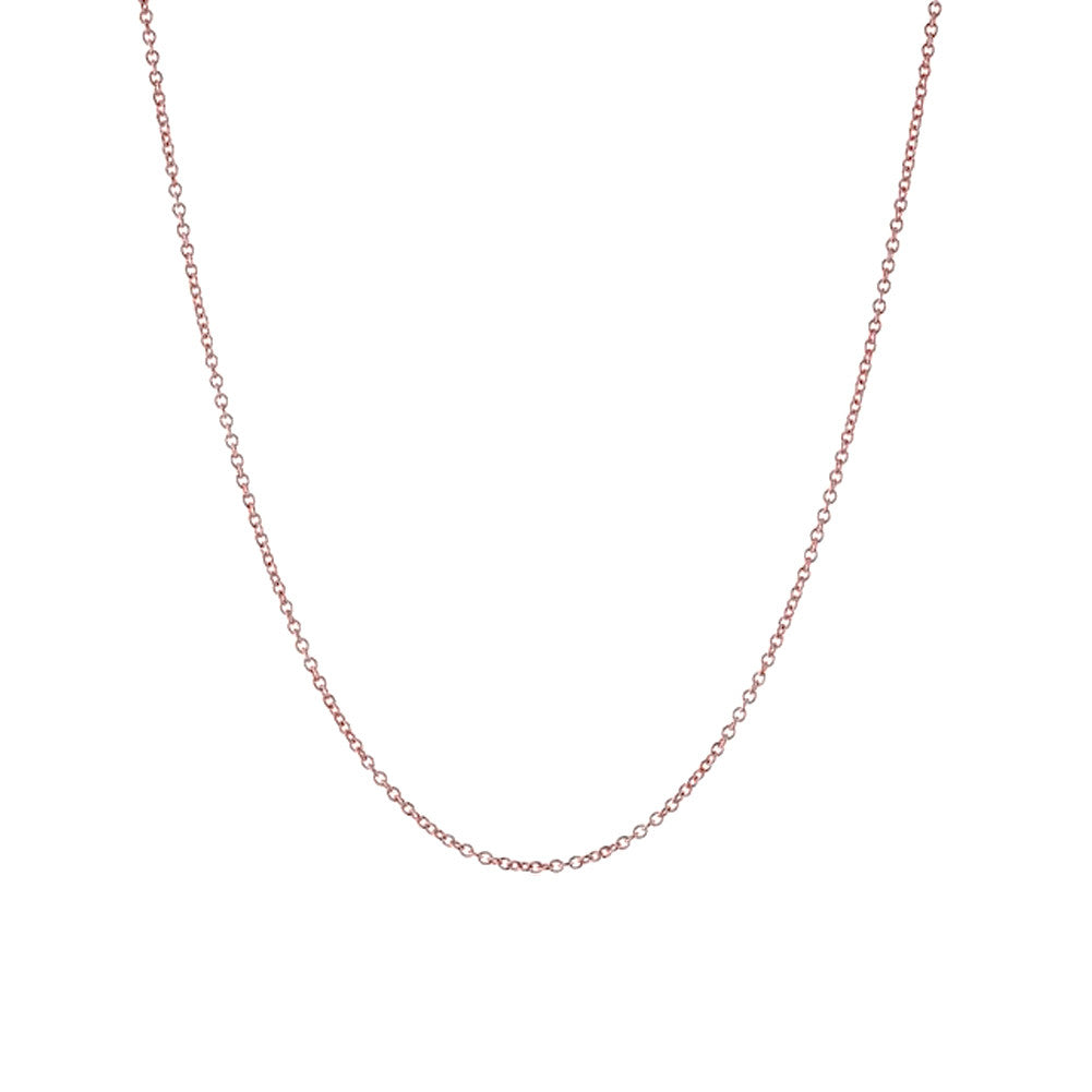 Rosy Thin Link Chain Necklace